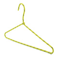 Wholesale space saving Non Slip Display Cheap Clothing Rope Covered Hanger Braided Cord Wire Hangers